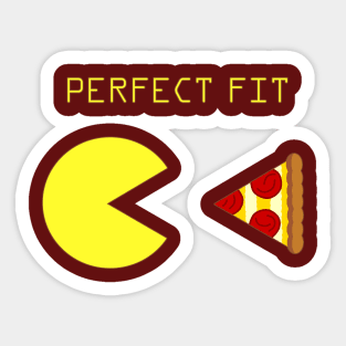 Pacman & Pizza Sticker